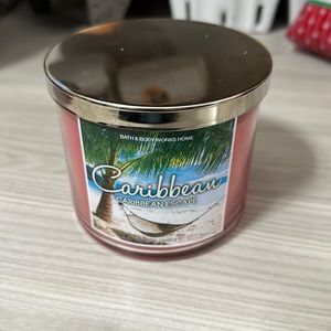 Bath & Body works three wick candle, never been used. Caribbean Escape.
